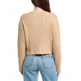 thumbnail image 2 of Sandro womens  Cropped Wool-Blend Sweater, 2, Beige, 2 of 3
