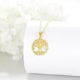 thumbnail image 2 of 14K Solid Gold Tree of Life Pendant Necklace 14K Real Gold Jewelry Anniversary Christmas Birthday Gifts for Women, 2 of 10