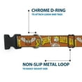 thumbnail image 5 of Grateful Dead Pet Collar, Dog Collar Plastic Buckle, Grateful Dead Sunshine Daydream Skeleton Orange, 16 to 23 Inches 1.5 Inch Wide, 5 of 8