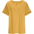 thumbnail image 2 of Womens Plus Size Tops V Neck T Shirts Casual Tee Shirts 2025 Summer Short Sleeve Tops Oversized Trendy Dressy Blouses, 2 of 4
