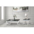thumbnail image 4 of Topline Home Furnishings Table de bout en acier inoxydable, 4 of 4