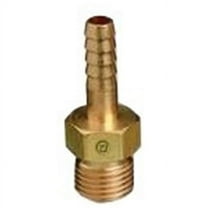 Brass Hose Adaptors, Male/Barb, Brass, RH, 1/4 in