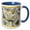 Blue/White, variant on 3drose, Rhode-island State Flag, 11oz Two-tone Black Mug