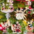 thumbnail image 2 of Disney-figura de acción plana de Mickey y Minnie Mouse para niños, adorno colgante para decoración de árbol de Navidad, regalo de fiesta de Navidad para el hogar, 2 of 4