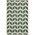 thumbnail image 6 of SAFAVIEH Chatham Easton Zigzag Stripes Wool Area Rug, Teal/Ivory, 8' x 10', 6 of 6