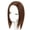 Light brown, variant on MidLength Straight Hair Toppers Hairpiece With Invisible Hair Pin for Women Wear