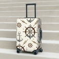 thumbnail image 4 of Cauagu Anchor with Rope Print Travel Luggage Cover,Travel Dust-proof Suitcase Cover Softside Suitcase Protector for 18-32inch,Not Included Suitcase, 4 of 8