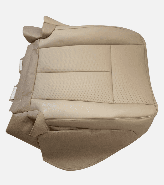 2007-2014 For Ford Expedition Driver Bottom Perforated Leather AC Seat Cover Tan