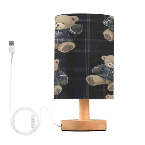 BZSMCE Lamp Modern Hoodie Bears Plainting Creative Patter Night Light