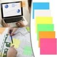 thumbnail image 2 of Clearance Warehouse Transparent Sticky Notes, Multi Color Adhesive Vinyl, Self-Stick Note Pads Waterproof Notes for Books Annotation Office Schools Supplies 3x3IN, 2 of 9