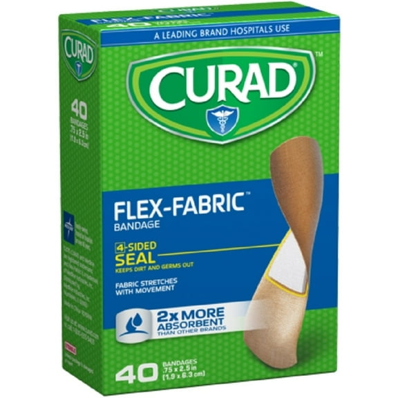 Curad Flex-Fabric Bandages One Size 40 Each (Pack of 6)
