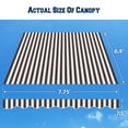 thumbnail image 5 of Sunrise Outdoor 8' x 6.4' Replacement Canopy for Manual Yard Retractable Patio Deck Awning Sunshade （Cover Only, Frame is not Included）-Brown with White, 5 of 8