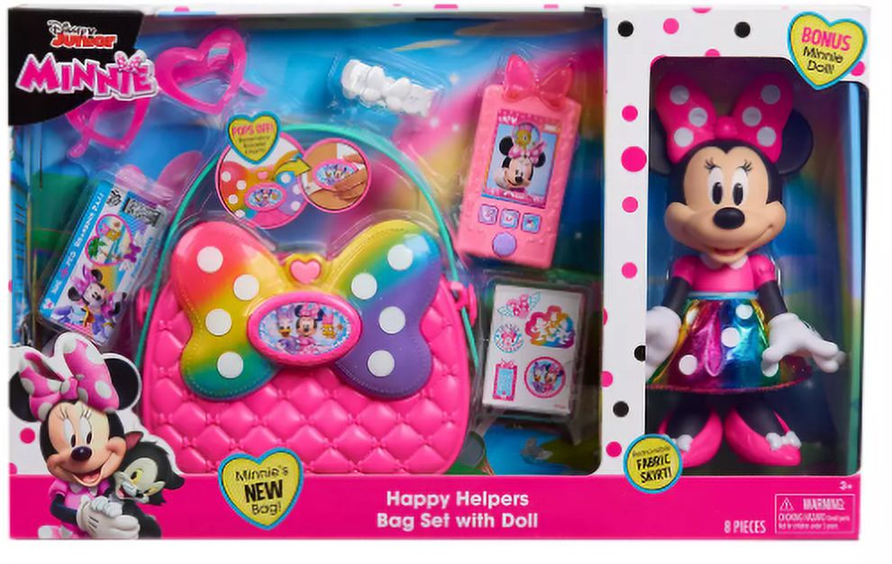 Disney Junior Minnie's Happy Helpers Bag Set with Bonus Minnie