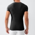 thumbnail image 4 of FRSASU Compression Shirt for Men Short Sleeve Athletic Compression Shirt Men, Cool Dry Workout Gym T Shirt, Undershirts Running Tops Black, 4 of 5