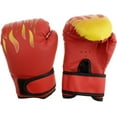 thumbnail image 3 of Gants de Protection pour Sac de Sable, Gants de Boxe en PU pour Entraînement au Poinçon, Enfant, Garçons/filles de 4 à 12 Ans, Rouge, 3 of 4