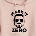 thumbnail image 3 of The Big Lebowski - Mark It Zero - Juniors Cropped Pullover Hoodie, 3 of 5