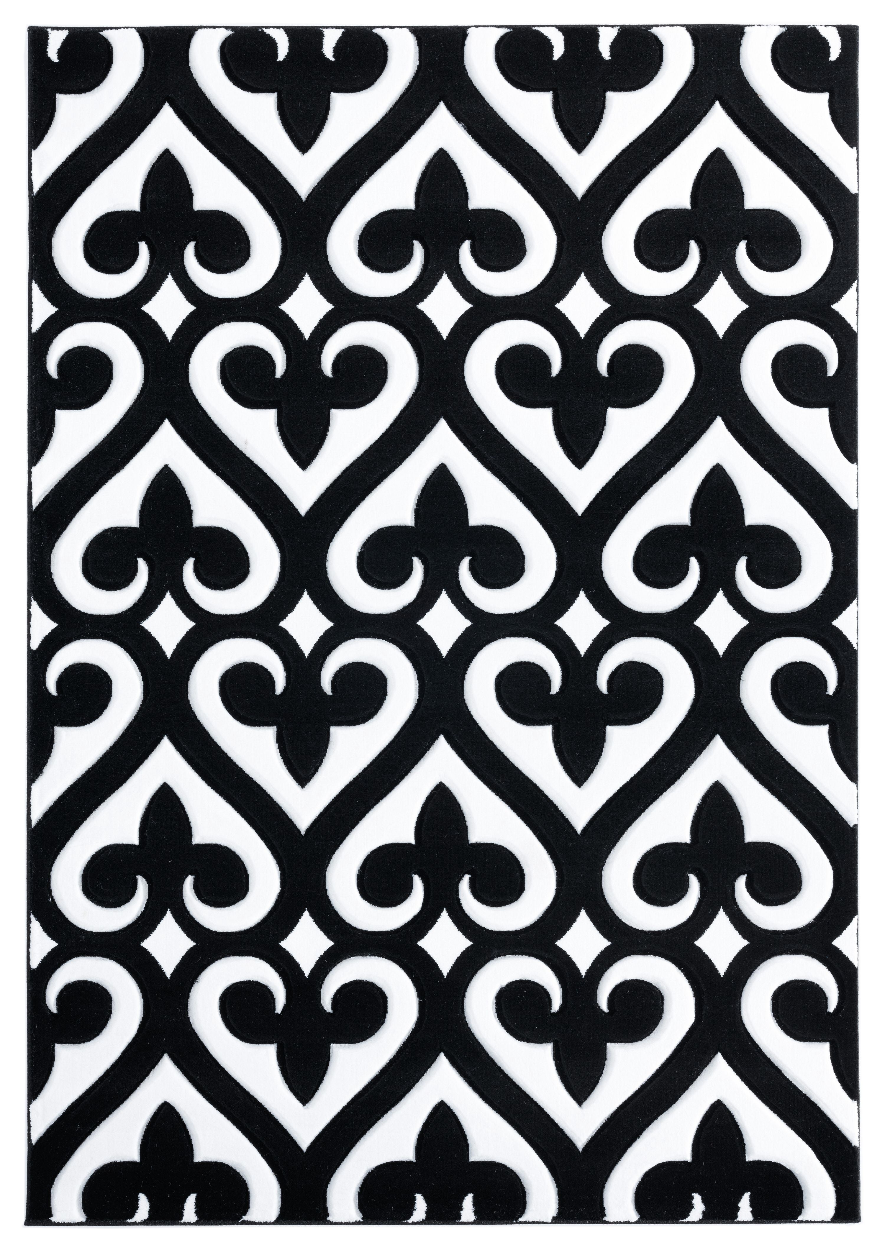 United Weavers Drachma Benachi Modern Geometric Area Rug, Black, 7'10" x 7'10"