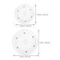 thumbnail image 6 of 2 Pcs Turntable Small Transparent Clear Home Organizing Cabinet Organizer 360-degree Rotating, 6 of 6