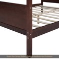thumbnail image 5 of Queen Size Canopy Platform Bed with Headboard and Footboard,Slat Support Leg - Espresso, 5 of 9