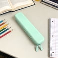 thumbnail image 5 of Silicone Pencil Pouch, Waterproof Minimalist Pencil Case for s, Holds 30 Pens, Compact Office Travel Storage Bag, 8.86 x 1.97 Inches, 5 of 6