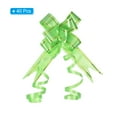 thumbnail image 3 of Uxcell 2.8inch Pull Bows Present Wrapping String Bows Ribbon Gold Thread Style Green 40 Pack, 3 of 6
