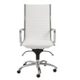 thumbnail image 4 of Eurostyle Chaise de Bureau Haute Dirk en Blanc / Chrome, 4 of 4