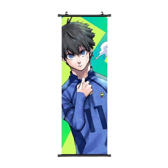 Lienzo para pared con diseño de candados azules, Isagis Yoichis, anime