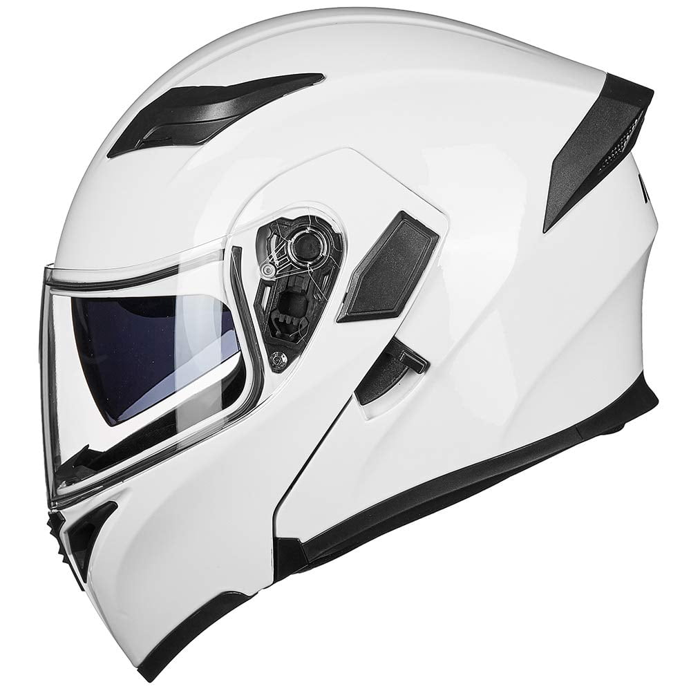 Motorcycle Dual Visor Flip up Modular Full Face Helmet DOT Model 902/902L