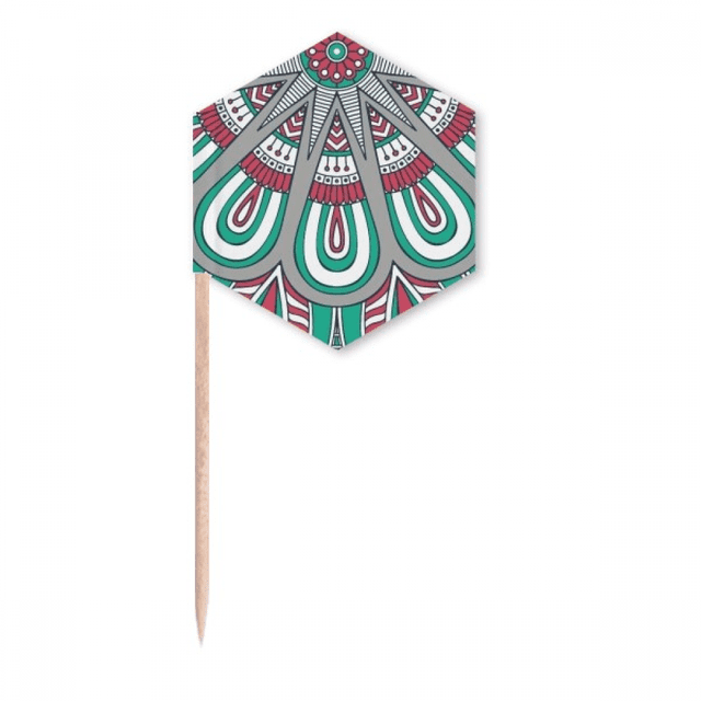 Printing Repeat Cloth Colorful Petal Art Toothpick Flags Cupcake Picks Party Celebration