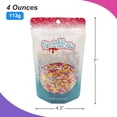 thumbnail image 4 of Jimmies in Springtime Mix - Resealable Standup Candy Bag - Pastel Jimmies in Pink, Lavender, White, and Yellow - Easter Themed Sprinkles for Desserts and Decorations (4 oz), 4 of 5