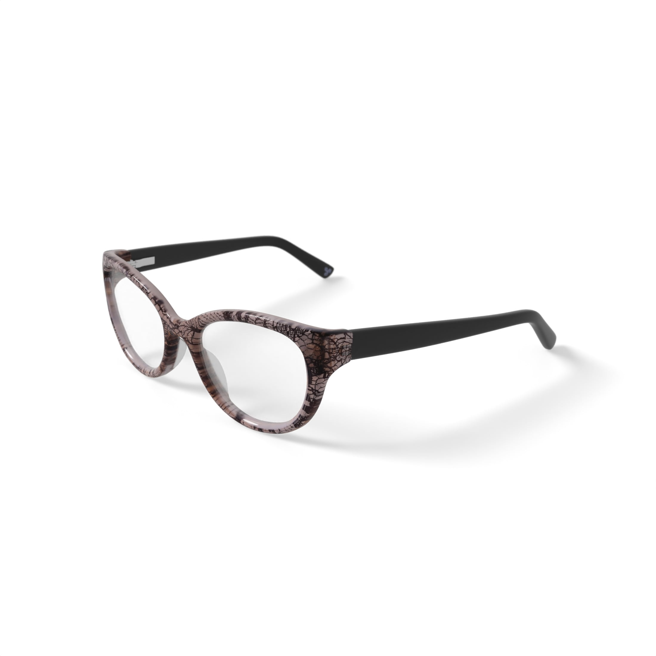Walmart Women's L5003 Prescription Eyeglasses with Case, Brown