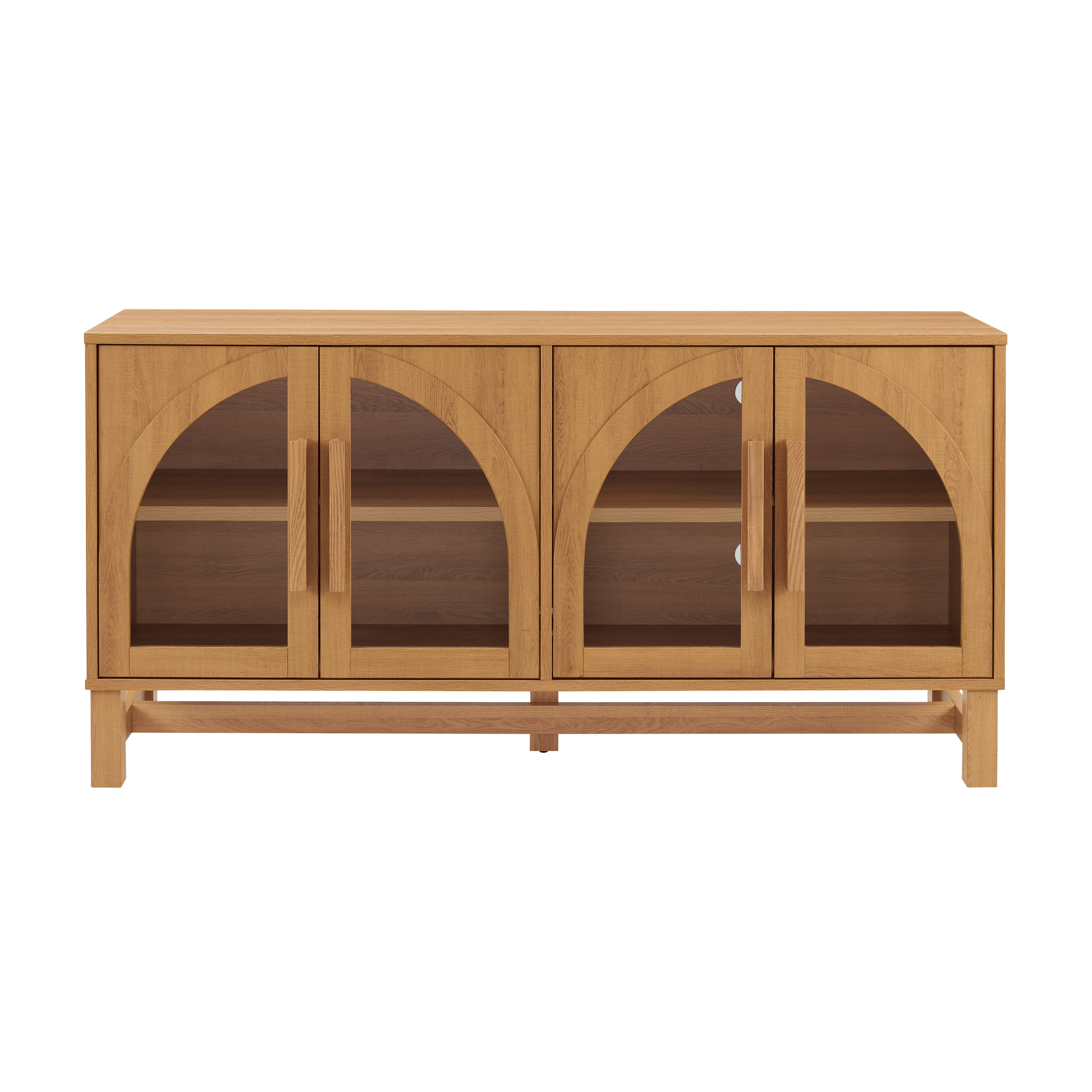 Better Homes & Gardens Juliet Arc TV Stand, Light Honey photo 4