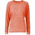 thumbnail image 3 of Holloway 2XL Ladies Electrify 2.0 Long Sleeve Tee Orange Heather 222724, 3 of 4