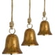 thumbnail image 1 of Campanas decorativas, decoración navideña, cascabeles de metal decorativos para toros Huangma con cuerda colgante, juego de 4 cascabeles armoniosos, cascabeles de vaca de la suerte rústicos hechos a, 1 of 5