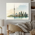 thumbnail image 2 of Designart Toronto Skyline II Canvas Wall Art, 2 of 5