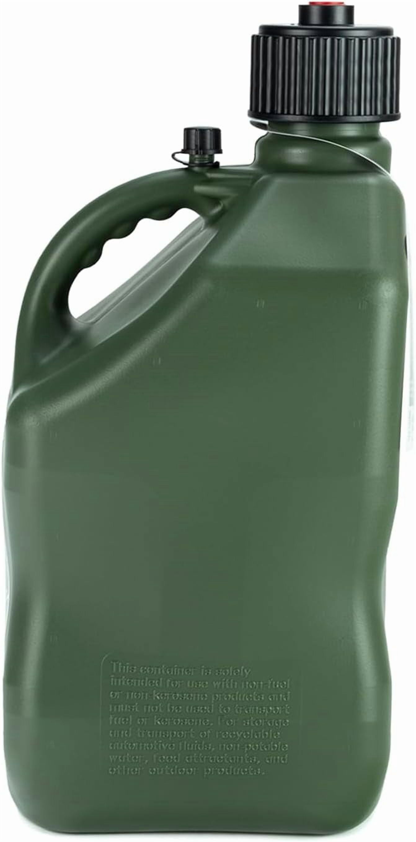 VP Racing 3842-CA, 5.5 Gallon Motorsport Jug with Contoured Handle, Multipurpose Cap and Rubber Gaskets, Includes Standard Hose, Camo, (1 Pack)