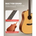 thumbnail image 2 of Donner Paquete de guitarra acústica de 41 pulgadas para principiantes adultos con lección en línea, guitarra acústica de acero de tamaño completo 4/4 con bolsa de concierto, afinador, correa, cuerdas,, 2 of 5