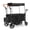 Black, variant on Wagon Stroller for 2 Kids, 3 in 1 Push and Pull Foldable Wagon with Footwell, All-Terrian Wheels, Includes Adjustable Canopy, Ample Organizer, 5 Point Harness (Black)