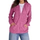 thumbnail image 3 of Suéteres para Mujer, Sudaderas de Punto de Larga con Cremallera, Sudaderas Acanaladas, Sudaderas Casuales Holgadas con Bolsillo. Rosa XXL, 3 of 9