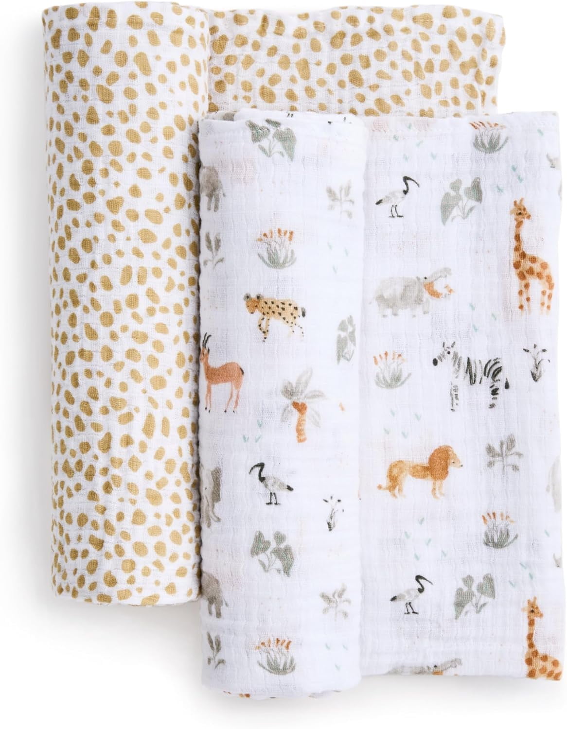 aden + anais essentials cotton muslin swaddle blanket 2 pack