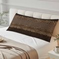 thumbnail image 4 of Leopard Zebra Print Body Pillow Covers 20"x54", Vintage Animal Skin Striped Brown Soft Brushed Microfiber Breathable Throw Pillow Covers, Pillowcase with Zipper for Couch Sofa Bedroom Living Room, 4 of 9
