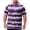 Purple, variant on Big and Tall Mens polo shirts Quick Dry Breathable Polos for Men Business Casual Mens Polo Shirt Striped Summer Classis Loose Fit Short Sleeve Polo Shirt Black 8XL