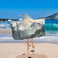 thumbnail image 2 of Yayeee Kids Hooded Towels Toddler Soft Absorbent Beach Bathing Wrap 50" x 23.5", Watercolor Mountatin, 2 of 5