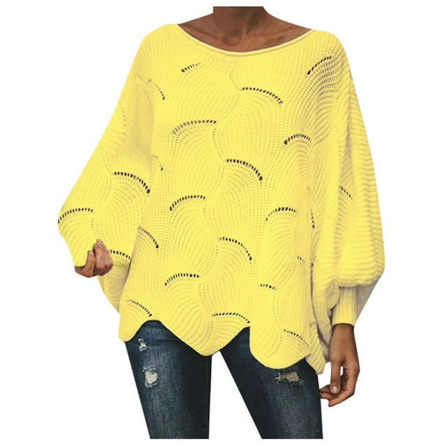 WEAIXIMIUNG Chandail pour Femmes Chandail Fin en Tricot