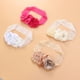 thumbnail image 5 of 4 PC Baby bautizando la diadema de encaje para niña de la niña diadema de bautismo con perlas de arcos, 5 of 5