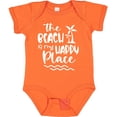thumbnail image 3 of Inktastic Spring Break the Beach is My Happy Place Boys or Girls Baby Bodysuit, 3 of 5