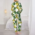 thumbnail image 3 of Pajama Sets for Women 2 Pcs, cute bell Pepper Print Button Down Long Sleeve Sleepwear Lounge PJ Sets, 3 of 6
