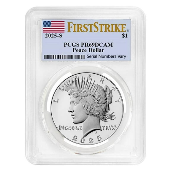 2025-S Peace Silver Dollar Proof Coin PCGS PF 69 FS
