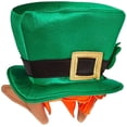 thumbnail image 1 of Sombrero de copa Rasta Imposta Leprechaun con orejas, color verde, 1 of 1