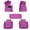 Purple, variant on Leadwolf Car Floor Mats for RAM for 1500 Luxury Leather Waterproof Anti-Skid Car Carpet Gray 5PCS
